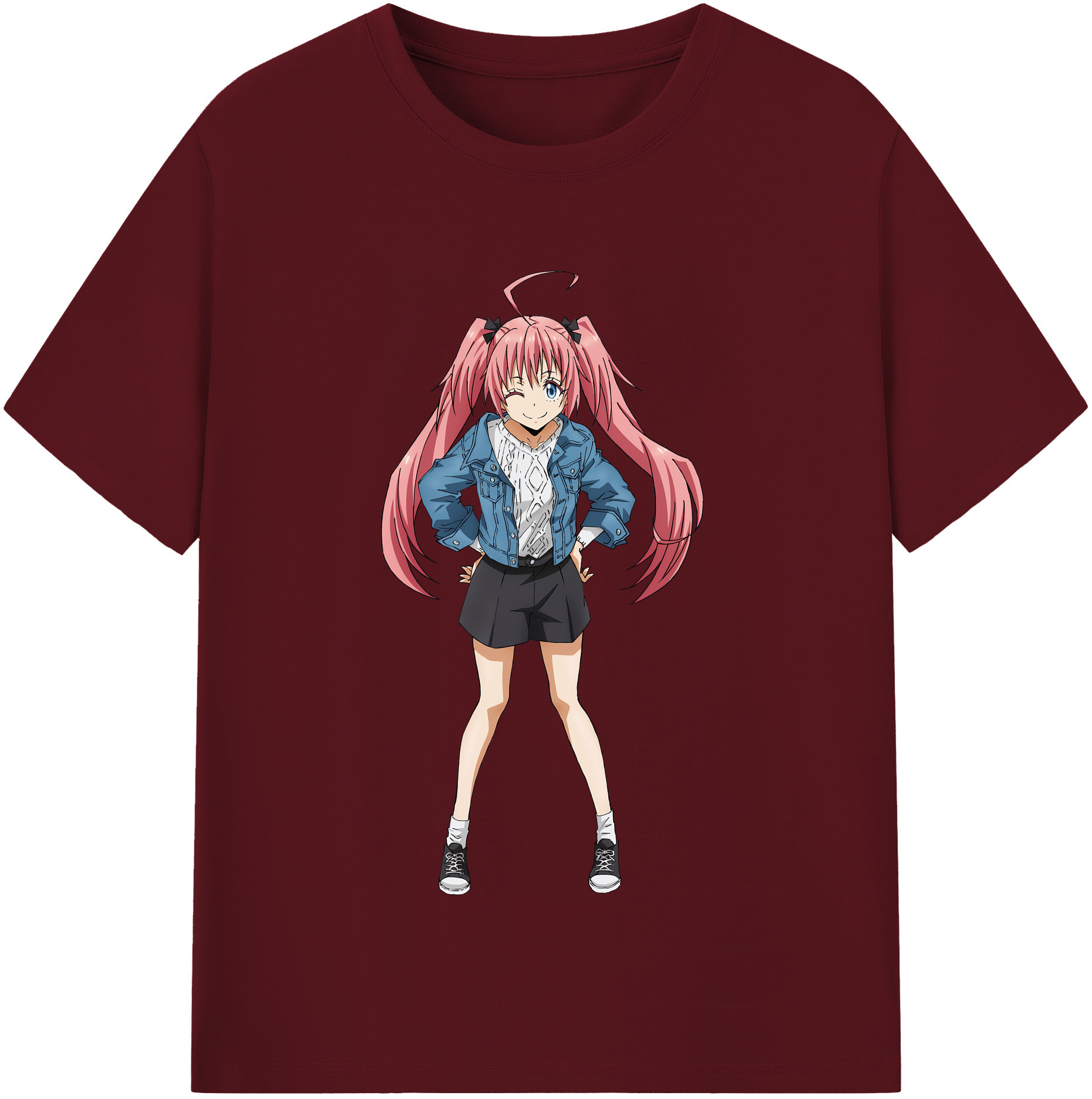 （画像用） 転スラ Regarding Reincarnated to Slime 綿100％半袖Tシャツ（フロントプリント）